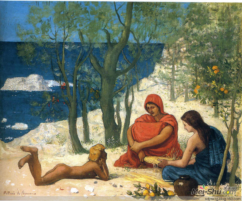 皮埃尔·皮维·德·夏凡纳 Pierre Puvis De Chavannes 高清作品欣赏_美术综合_美术网-Mei-shu.com