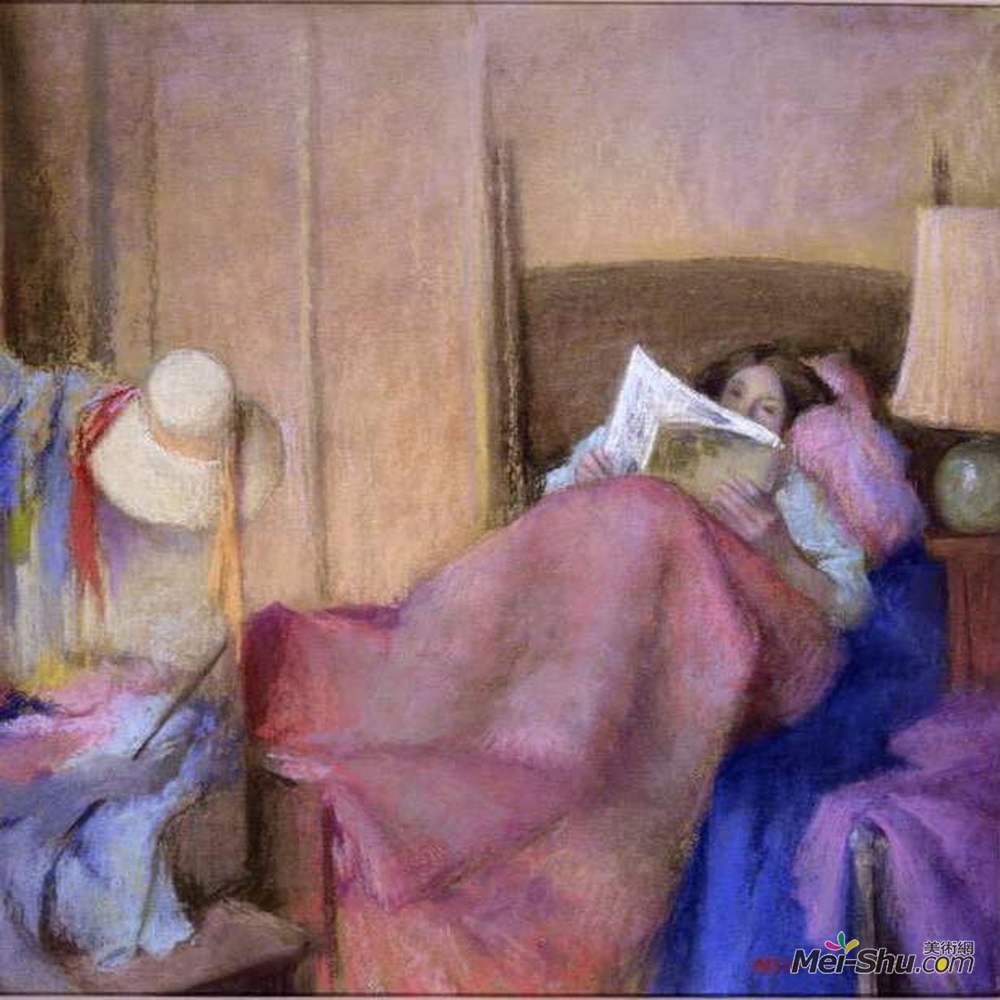艾伦·希克勒(Aaron Shikler)高清作品《牛津酒店客房》