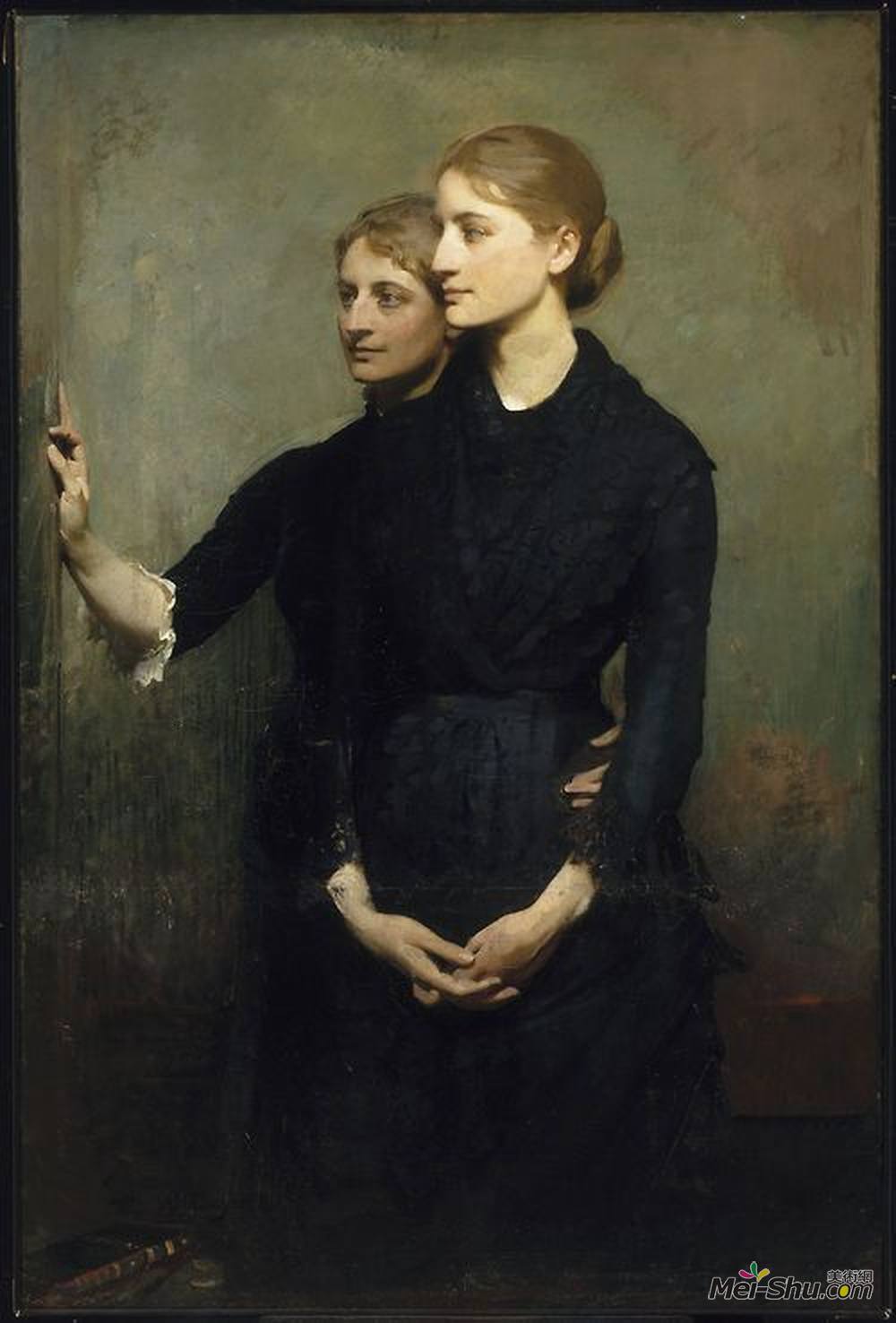 雅培·亨德森·塞耶(Abbott Handerson Thayer)高清作品《姐妹们》