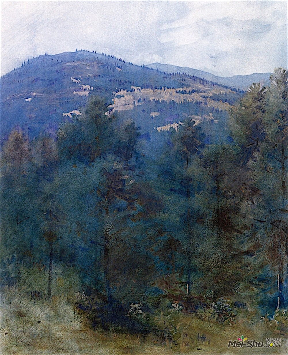 雅培·亨德森·塞耶(Abbott Handerson Thayer)高清作品《蒙纳德诺克山峰》
