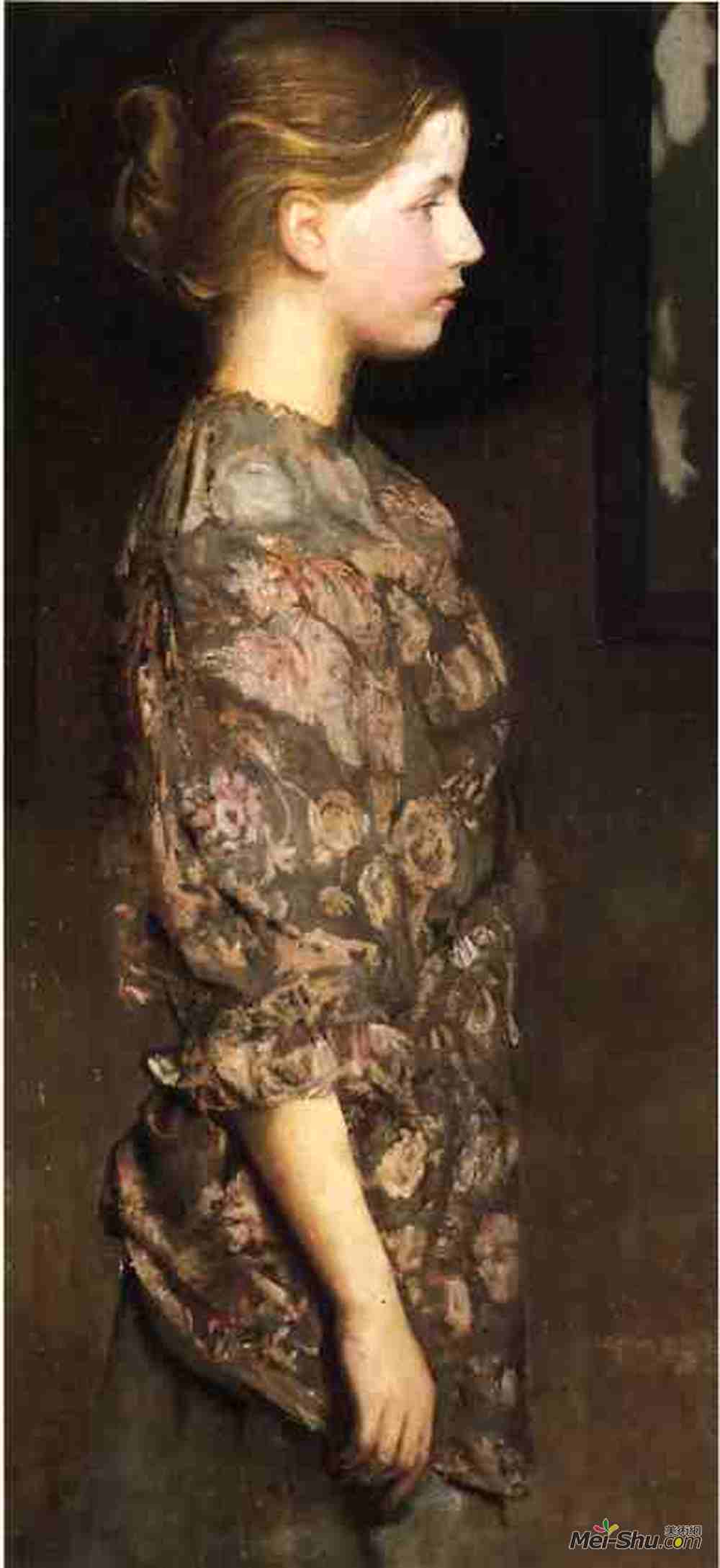 雅培·亨德森·塞耶(Abbott Handerson Thayer)高清作品《爱丽丝丰富的肖像》