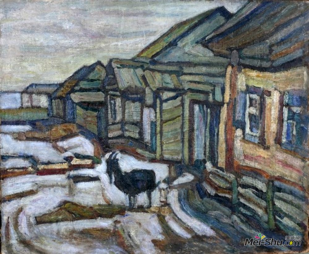 亚伯拉罕·曼尼维奇(Abraham Manievich)高清作品《文尼察，耶鲁萨雷姆卡地区》