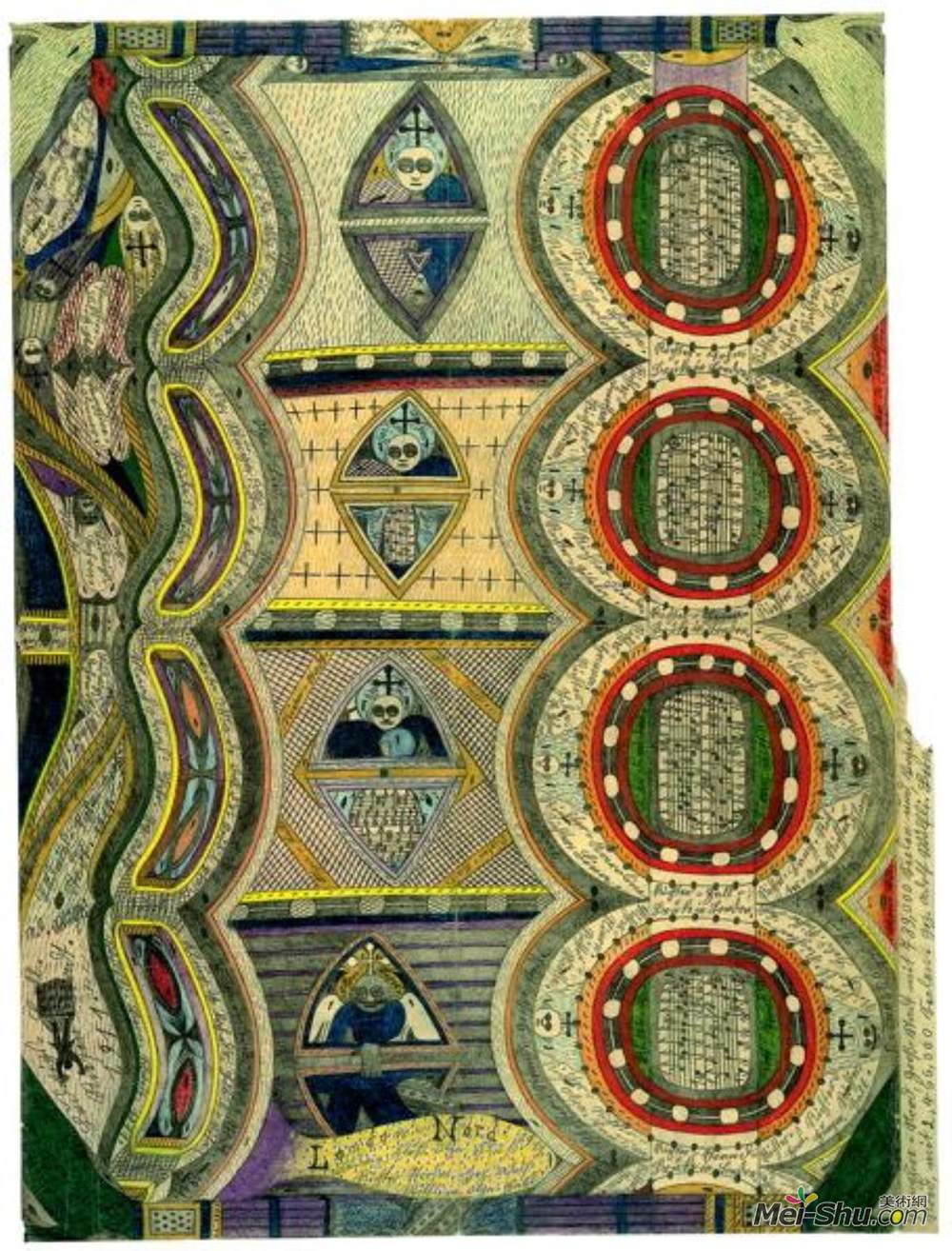 阿道夫·禾尔菲(Adolf Wölfli)高清作品《伦敦北部》