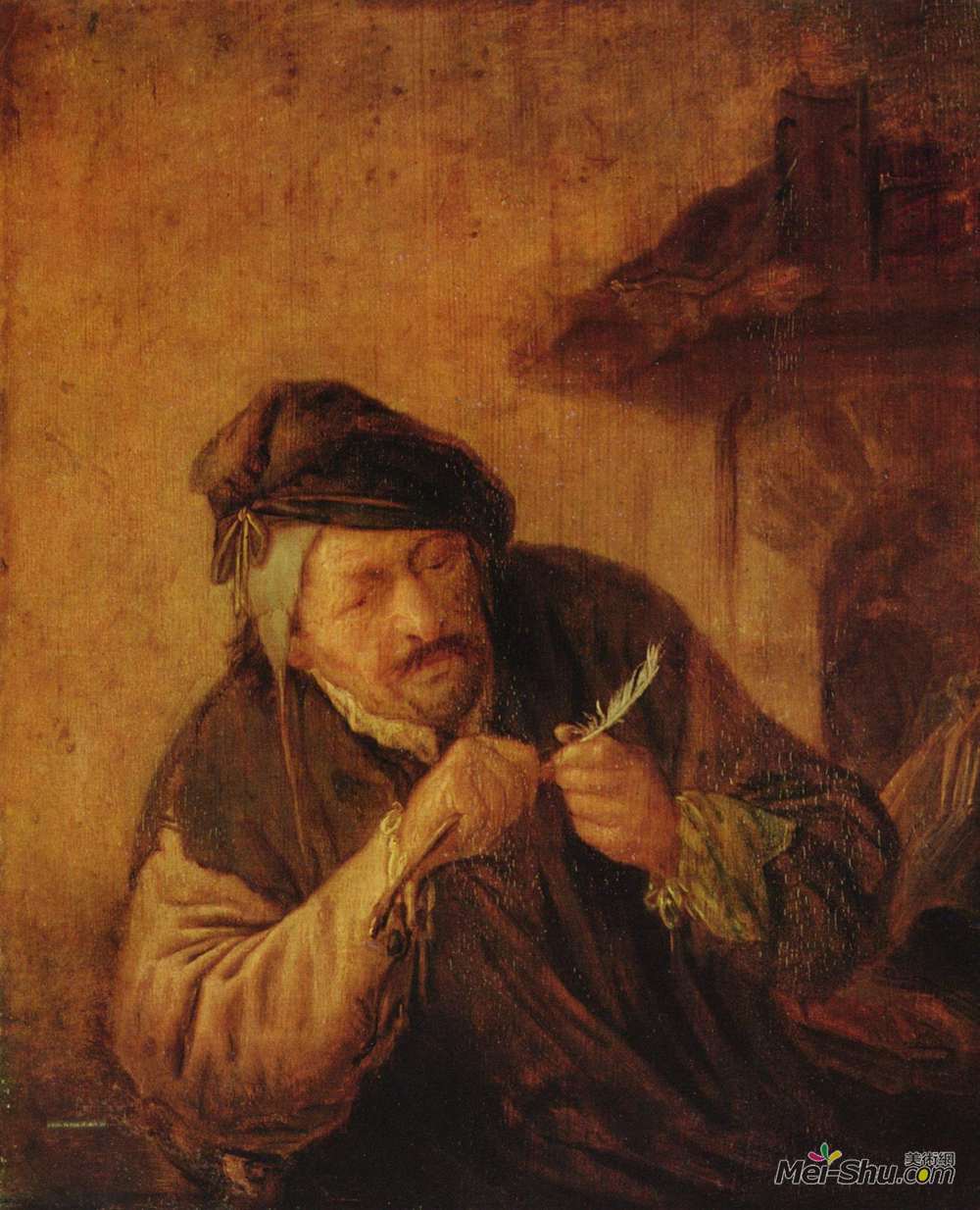 阿德里安·范·奥斯塔德(Adriaen van Ostade)高清作品《剪毛》