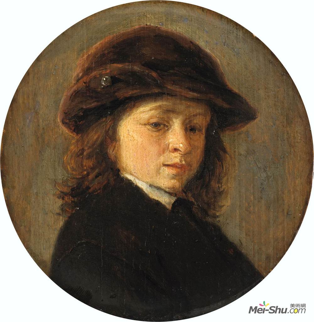 阿德里安·范·奥斯塔德(Adriaen van Ostade)高清作品《男孩的肖像》