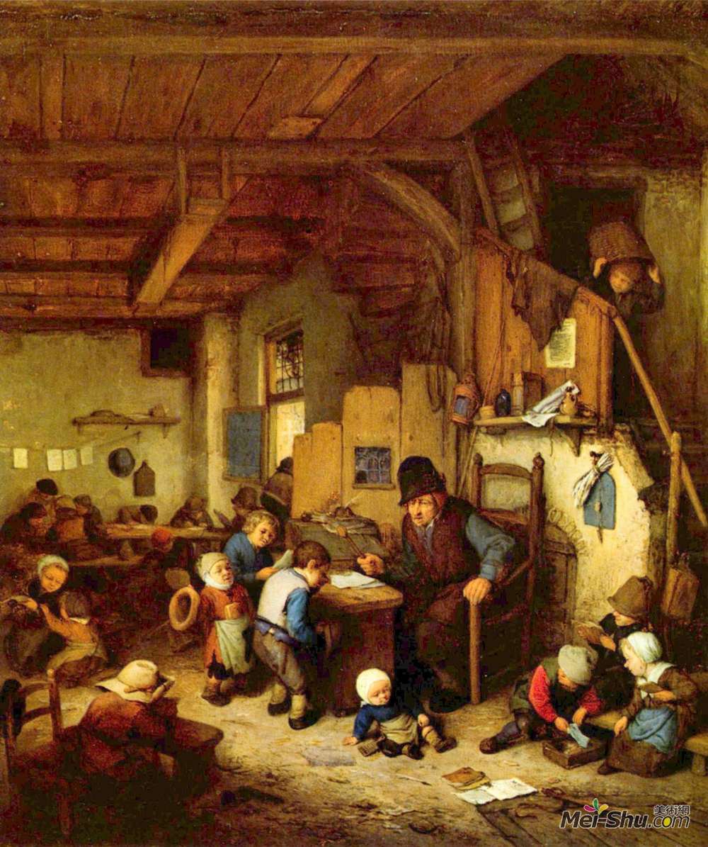 阿德里安·范·奥斯塔德(Adriaen van Ostade)高清作品《校长》