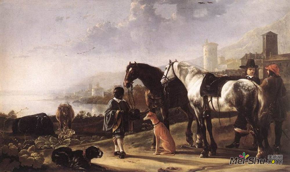 阿尔伯特·库普(Aelbert Cuyp)高清作品《黑人页面》