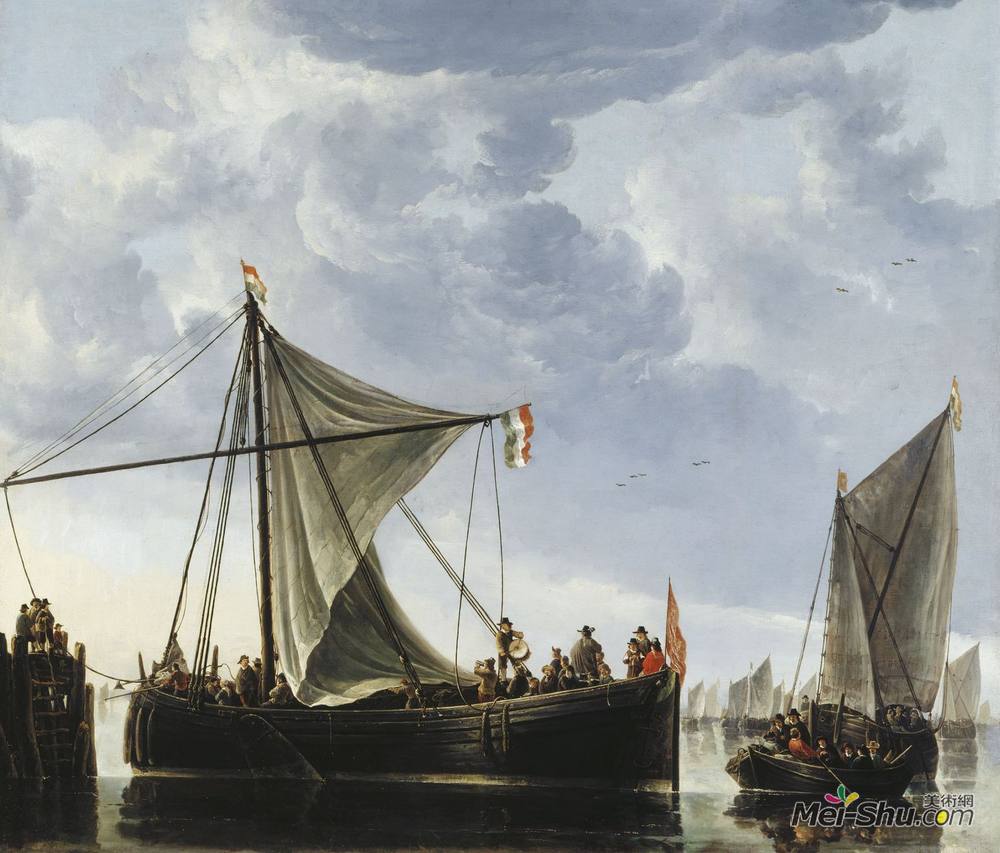 阿尔伯特·库普(Aelbert Cuyp)高清作品《通道船》