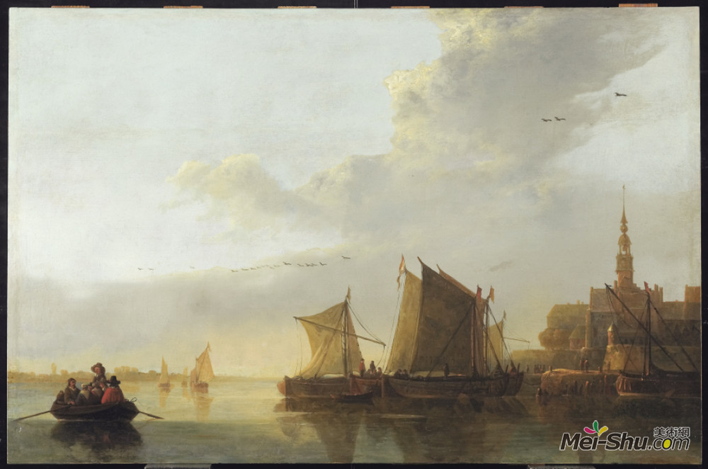 阿尔伯特·库普(Aelbert Cuyp)高清作品《多德雷赫特观》
