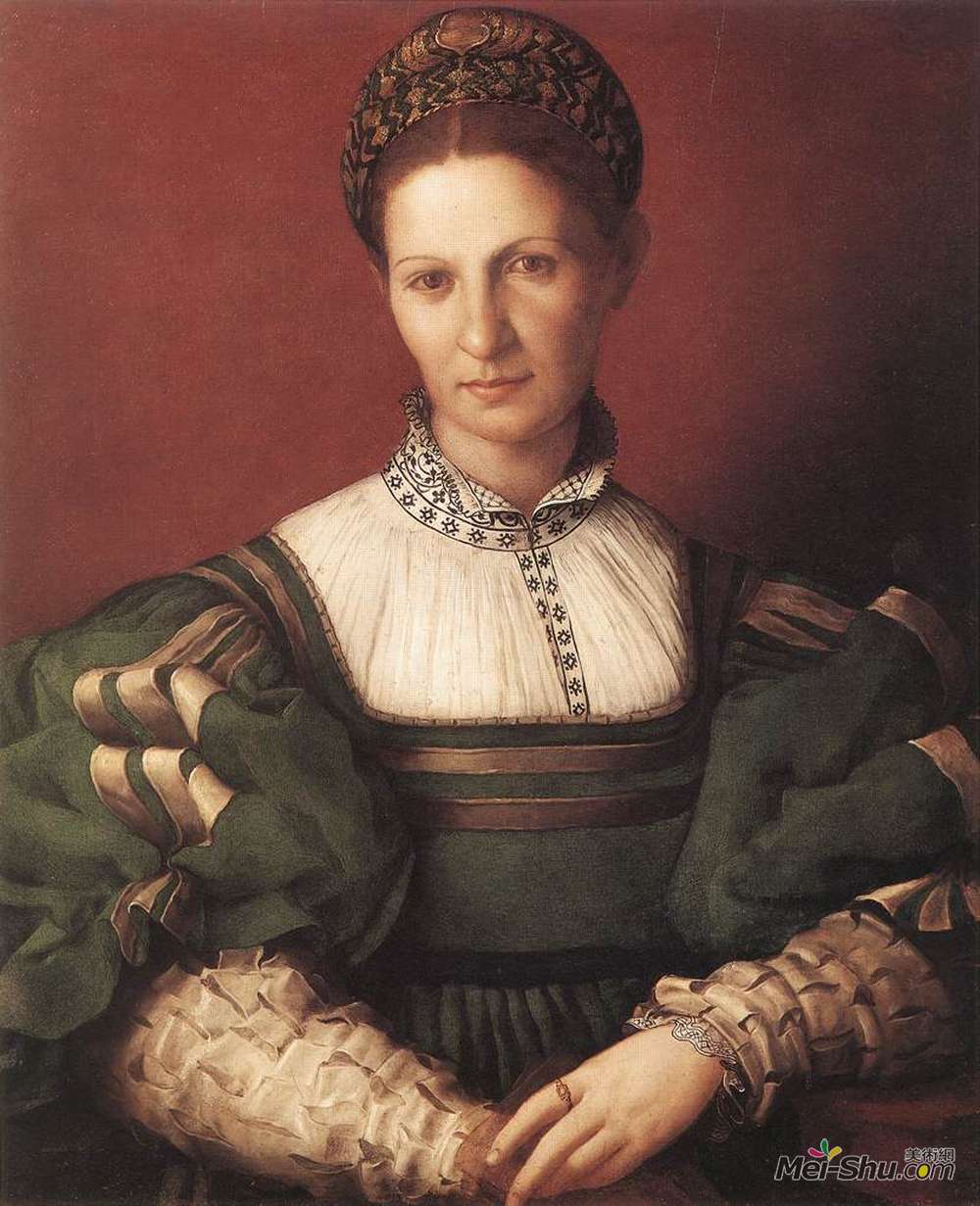 阿尼奥洛·布伦齐诺(Agnolo Bronzino)高清作品《绿色女士画像》