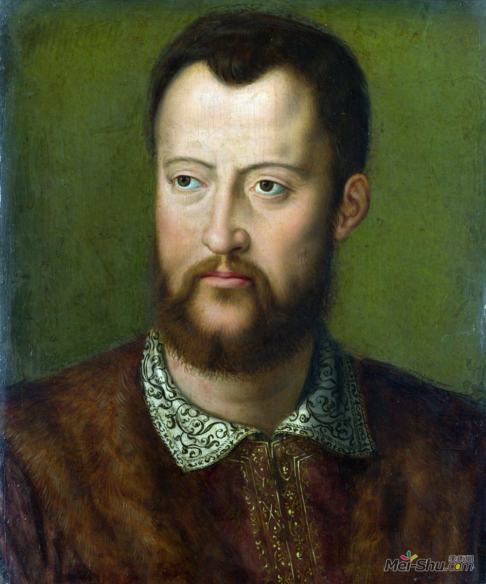 阿尼奥洛·布伦齐诺(Agnolo Bronzino)高清作品《Portrait of Cosimo I de' Medici》