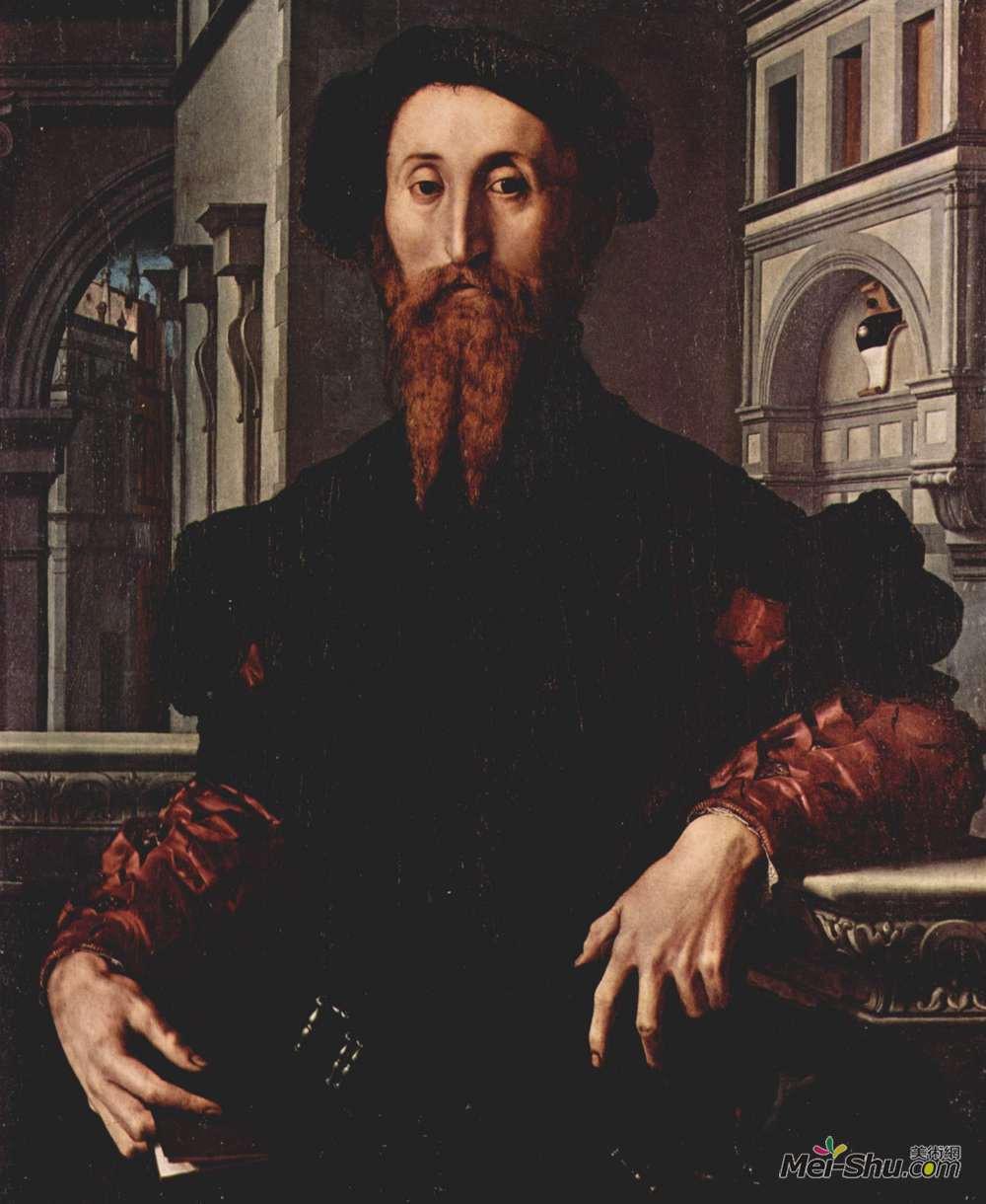 阿尼奥洛·布伦齐诺(Agnolo Bronzino)高清作品《Portrait of Signor Panciatichi Bartolomeo》