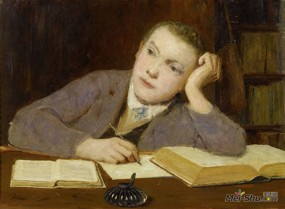 艾伯特安克尔(Albert Anker)高清作品《施耐德》