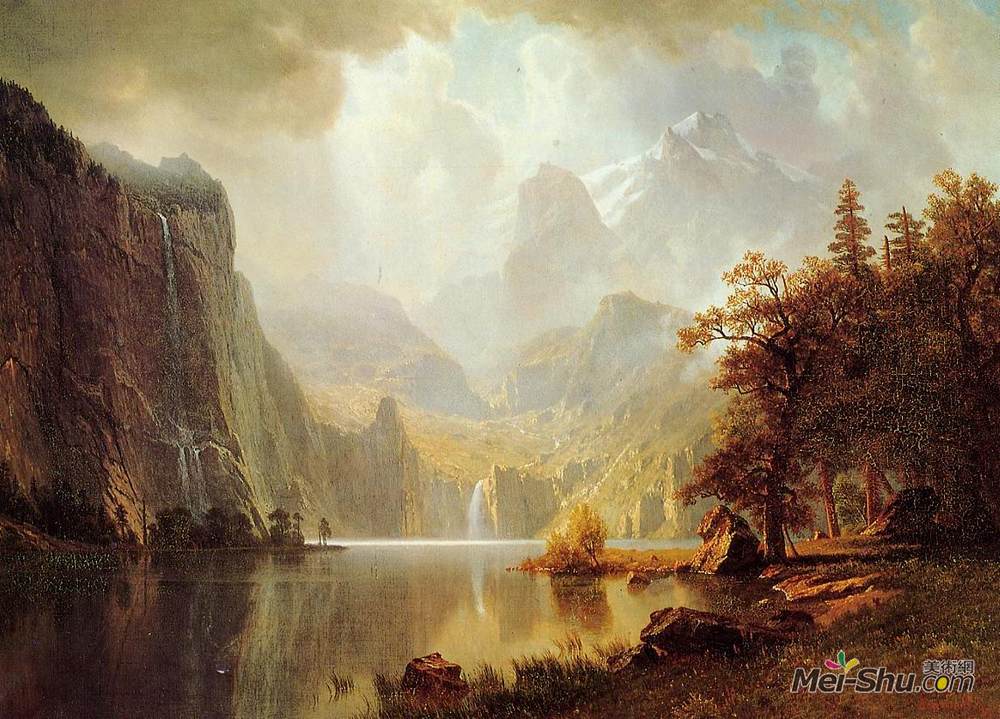 阿尔伯特·比尔施塔特(Albert Bierstadt)高清作品《山里》