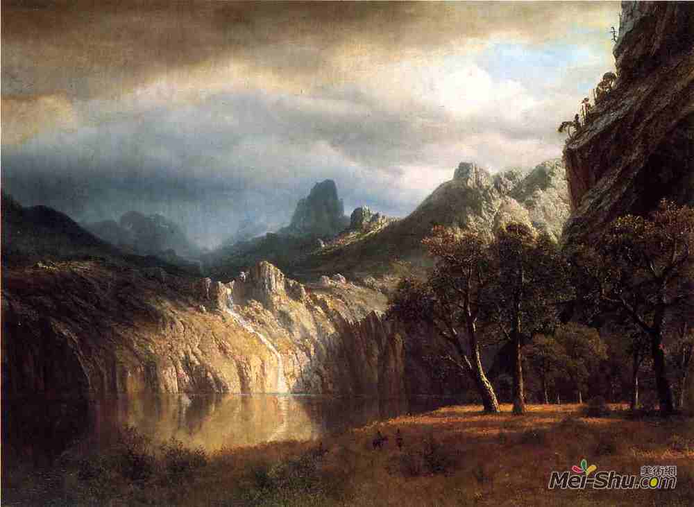 阿尔伯特·比尔施塔特(Albert Bierstadt)高清作品《西山》