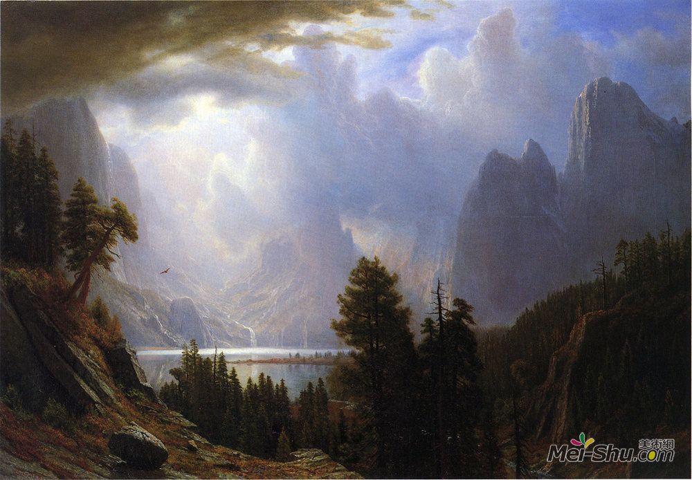 阿尔伯特·比尔施塔特(Albert Bierstadt)高清作品《景观》