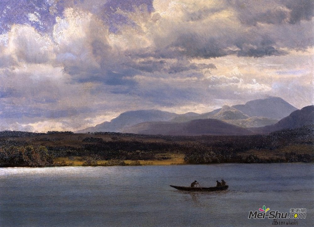 阿尔伯特·比尔施塔特(Albert Bierstadt)高清作品《Overlook Mountain from Olana》