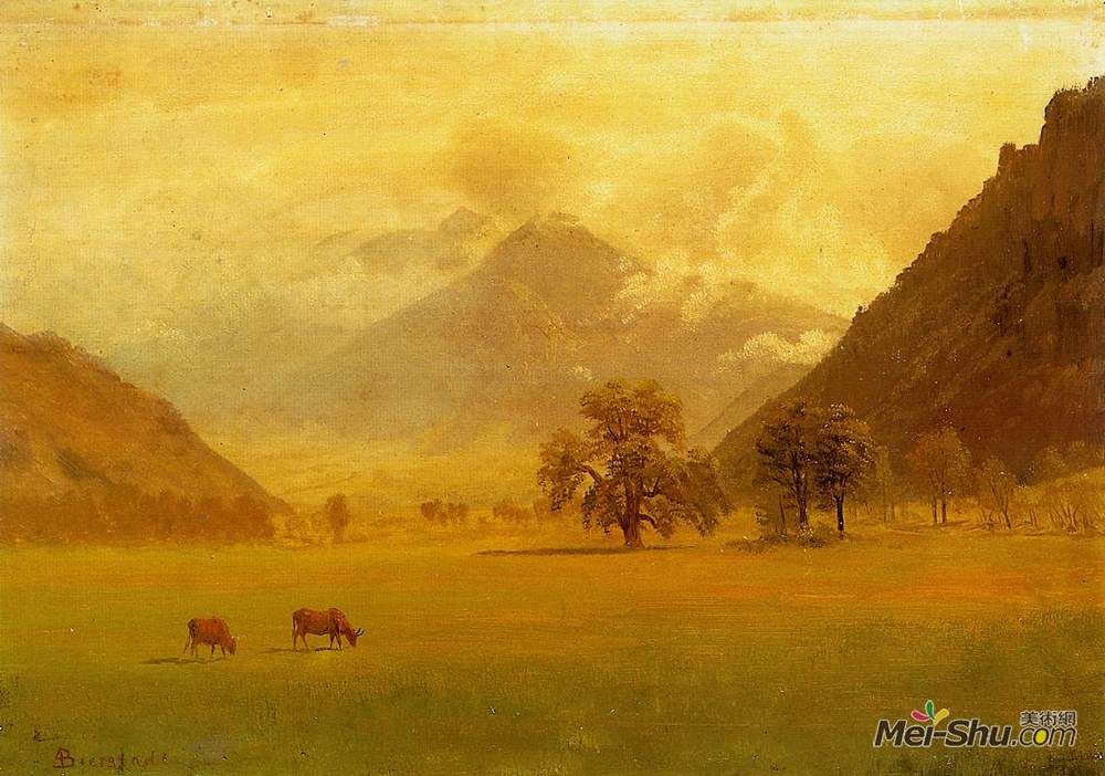 《罗纳河谷》阿尔伯特·比尔施塔特(albert bierstadt