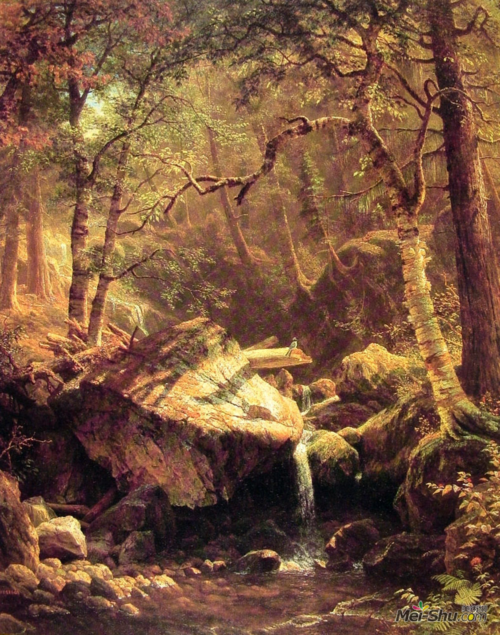 阿尔伯特·比尔施塔特(Albert Bierstadt)高清作品《芒廷布鲁克》