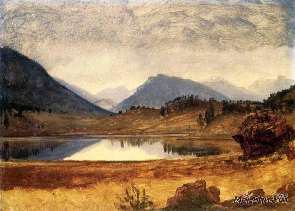 阿尔伯特·比尔施塔特(Albert Bierstadt)高清作品《风河国家》