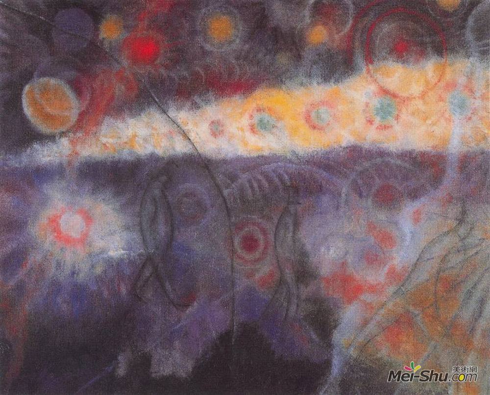 阿尔博特·布洛奇(Albert Bloch)高清作品《Night II》