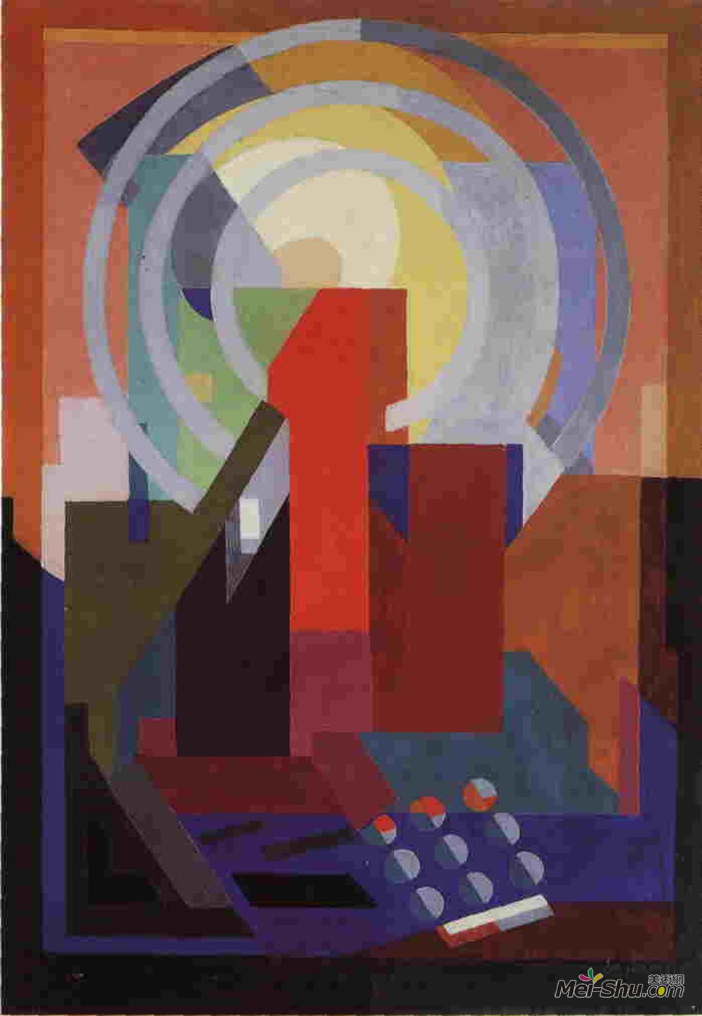 阿尔伯特·格瑞兹(Albert Gleizes)高清作品《无题》