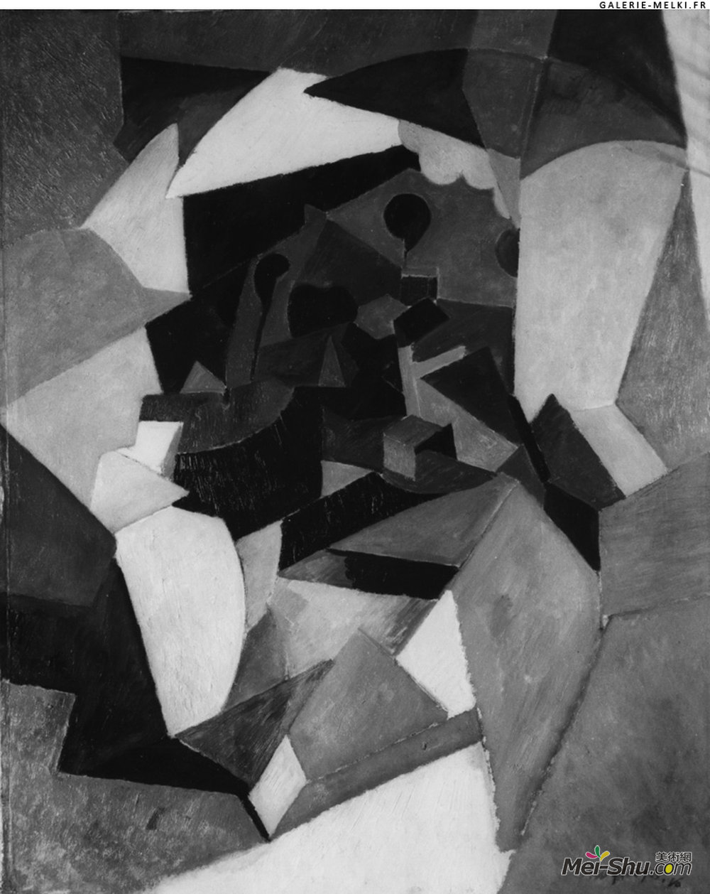 阿尔伯特·格瑞兹(Albert Gleizes)高清作品《塔里镇》