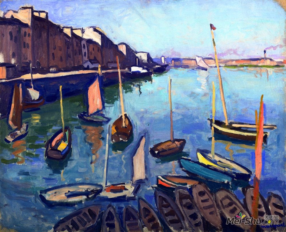 阿尔贝·马尔凯(Albert Marquet)高清作品《勒阿弗尔港》