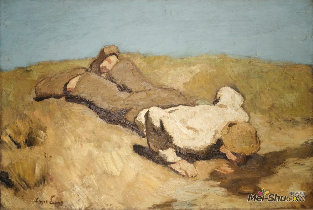 阿尔宾·艾格-利恩茨(Albin Egger-Lienz)高清作品《春天的男孩》