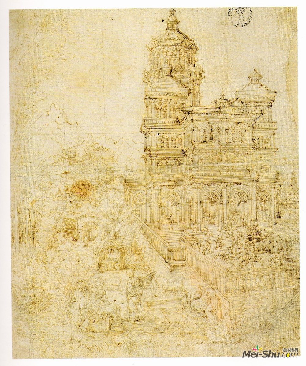 阿尔布雷希·阿尔特多费尔(Albrecht Altdorfer)高清作品《全图素描》