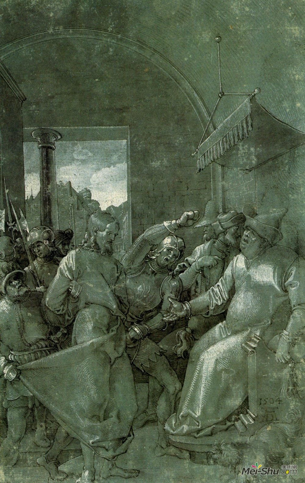 阿尔布雷希特·丢勒(Albrecht Durer)高清作品《基督前的基督》