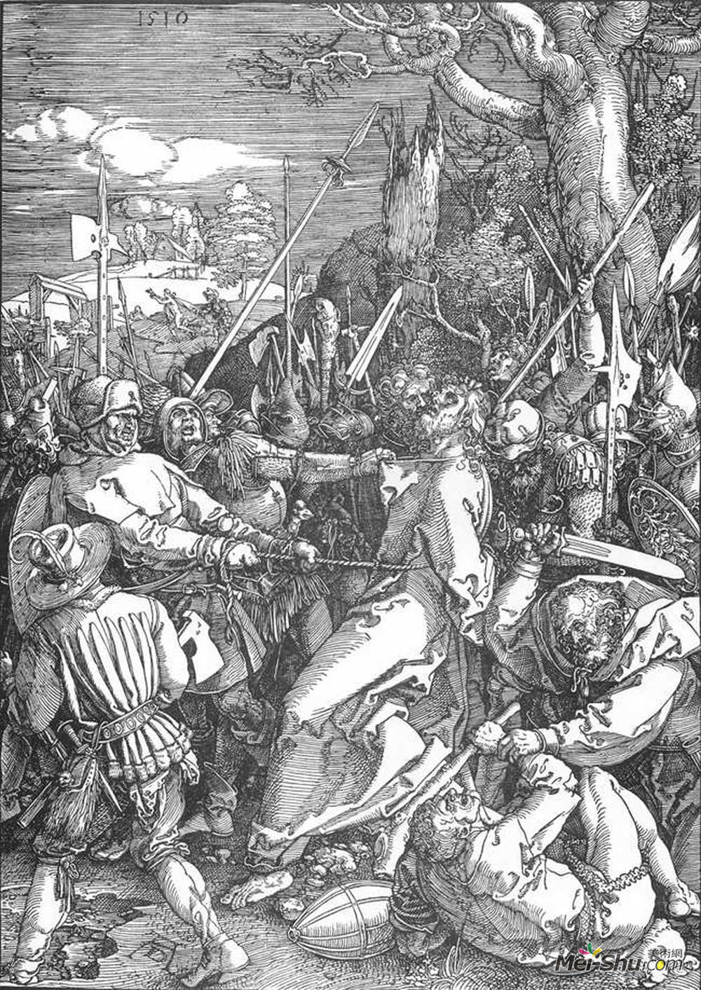 阿尔布雷希特·丢勒(Albrecht Durer)高清作品《基督俘虏》