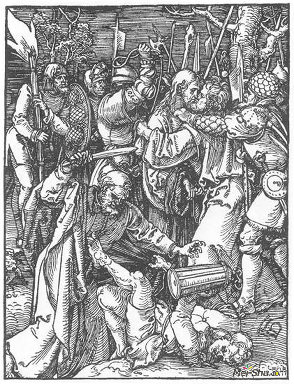 阿尔布雷希特·丢勒(Albrecht Durer)高清作品《基督俘虏》