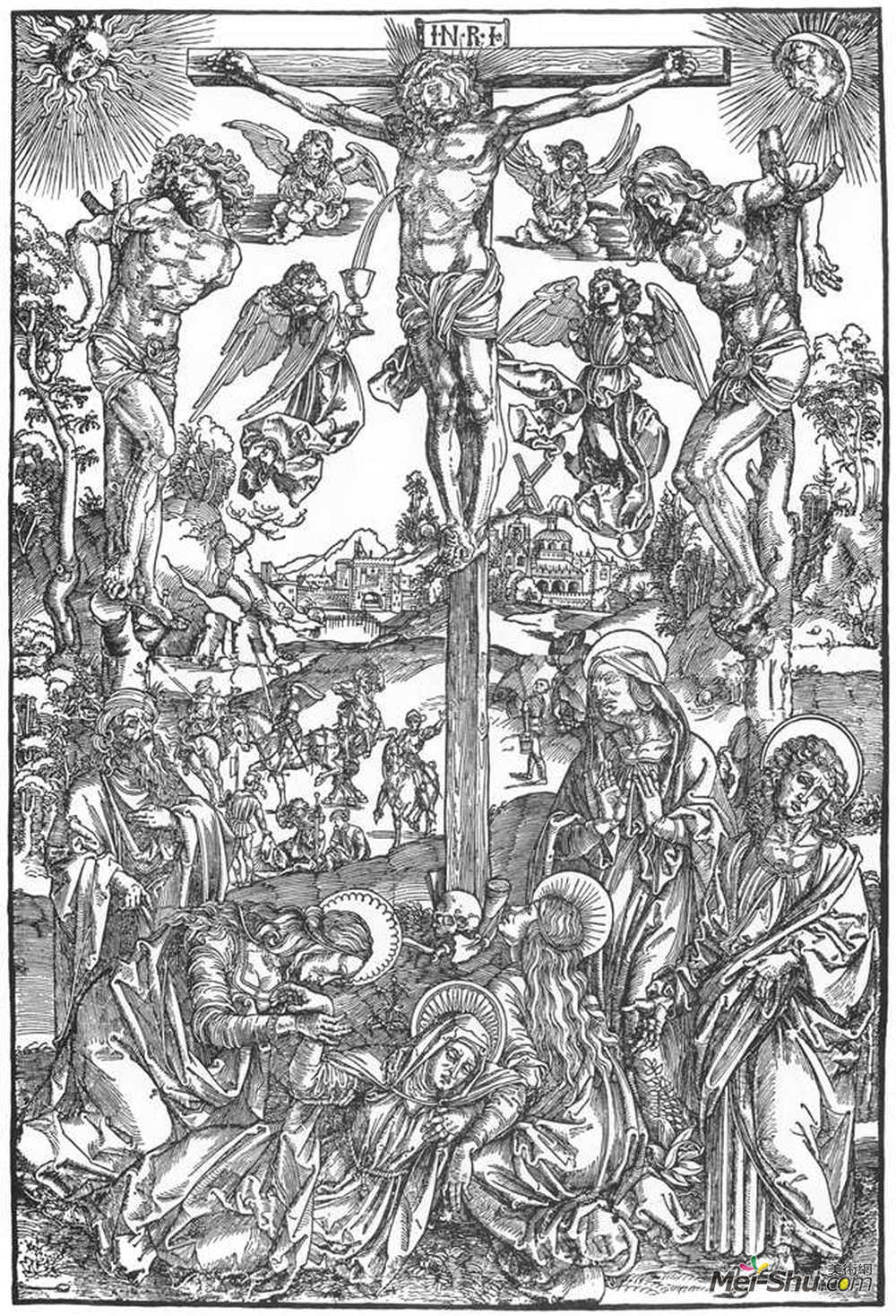 阿尔布雷希特·丢勒(Albrecht Durer)高清作品《被钉十字架》