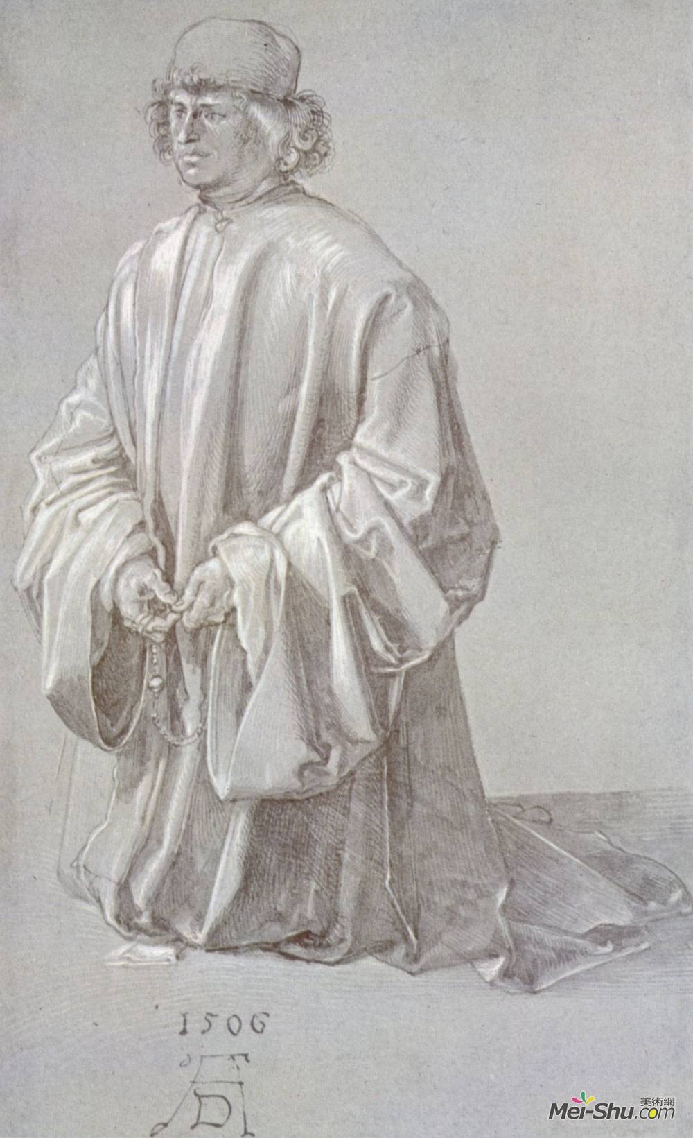 阿尔布雷希特·丢勒(Albrecht Durer)高清作品《肖像捐献者》