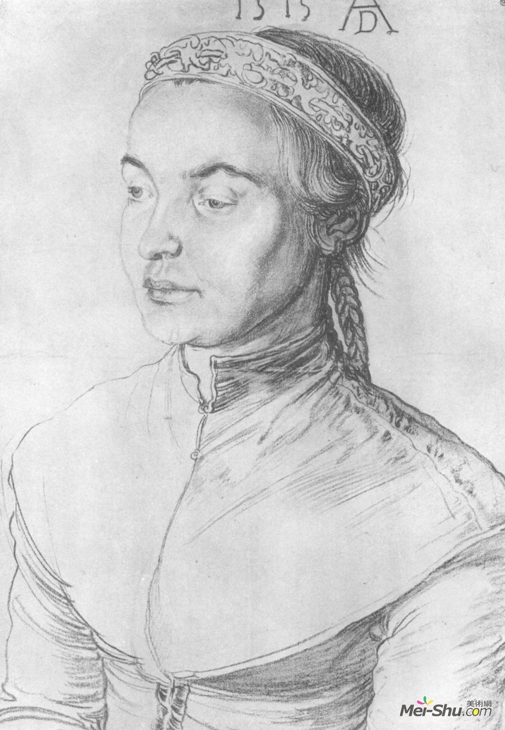 阿尔布雷希特·丢勒(Albrecht Durer)高清作品《一个女孩的肖像》