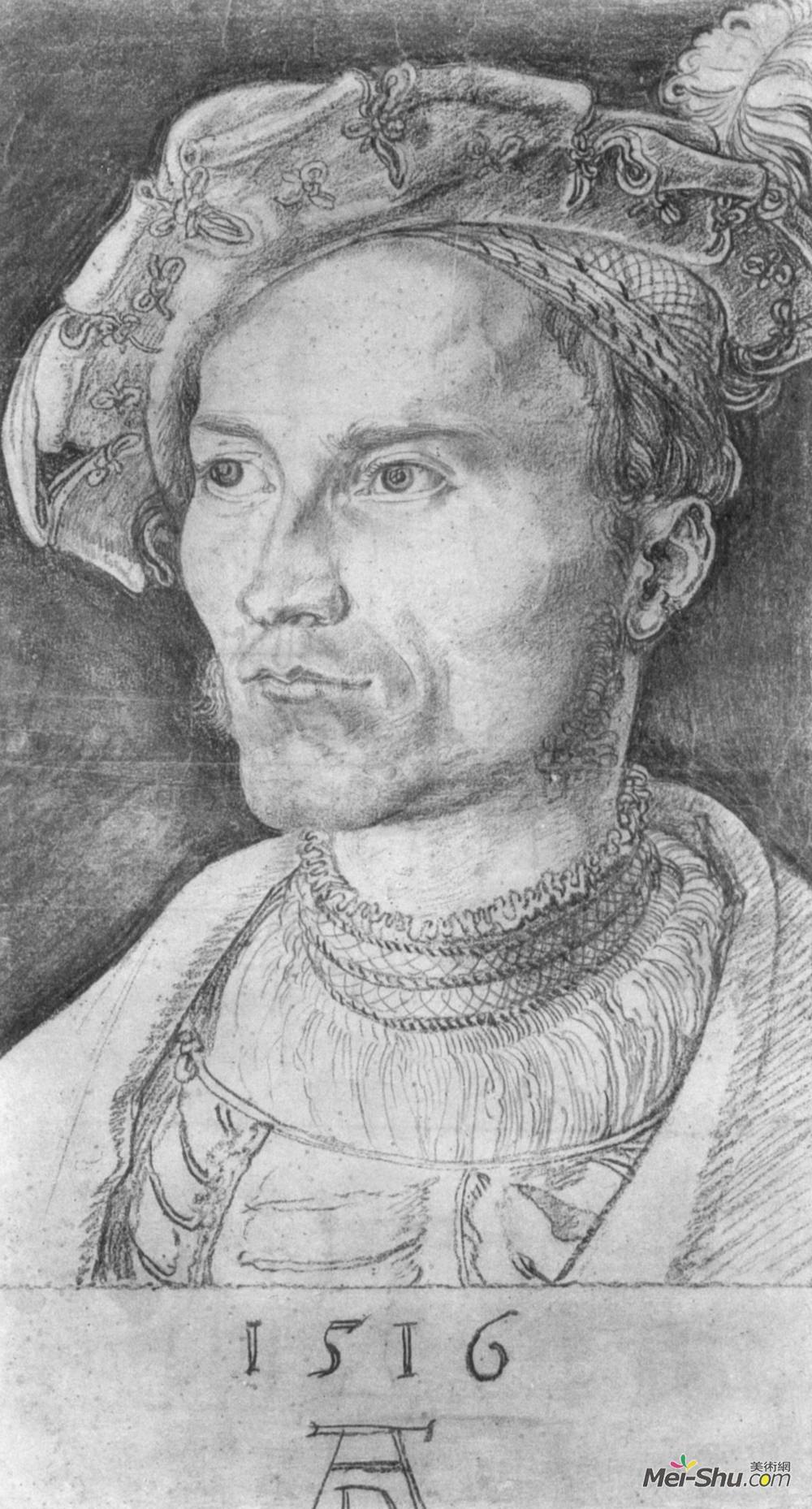 阿尔布雷希特·丢勒(Albrecht Durer)高清作品《男人肖像》
