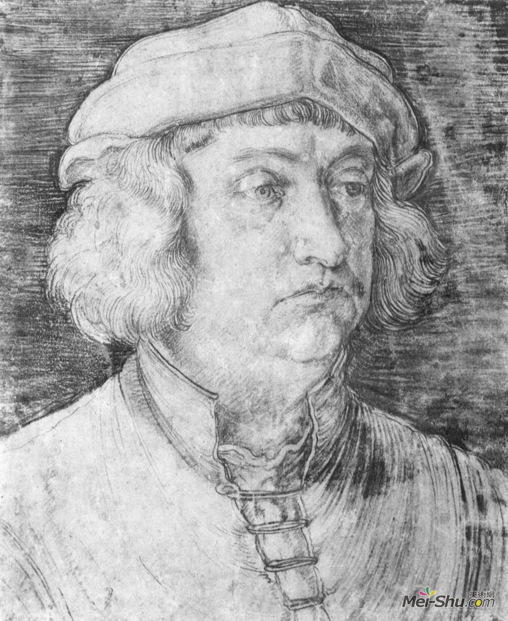 阿尔布雷希特·丢勒(Albrecht Durer)高清作品《Portrait of a Man (Konrad Peutinger)》