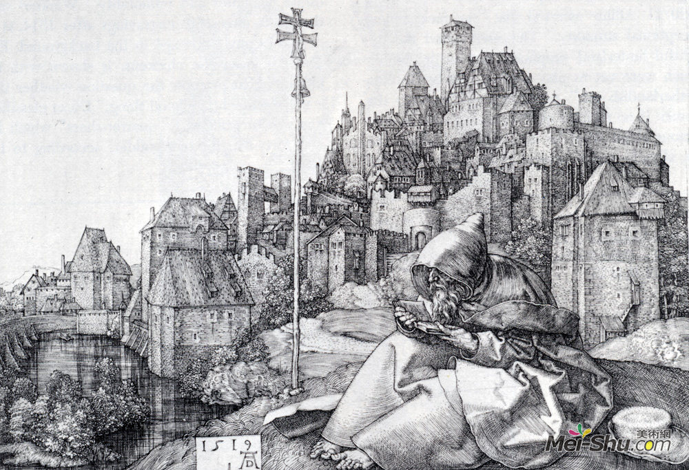 阿尔布雷希特·丢勒(Albrecht Durer)高清作品《圣安东尼》