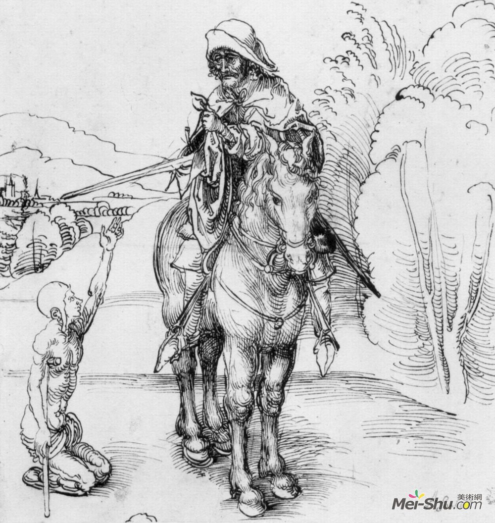 阿尔布雷希特·丢勒(Albrecht Durer)高清作品《圣马丁》