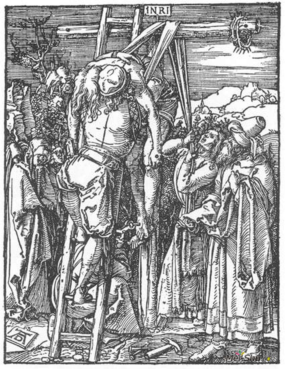 阿尔布雷希特·丢勒(Albrecht Durer)高清作品《下十字架》