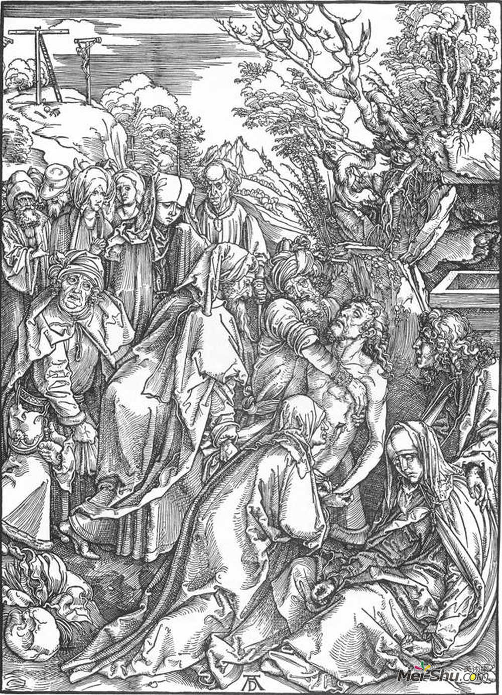 阿尔布雷希特·丢勒(Albrecht Durer)高清作品《埋葬》