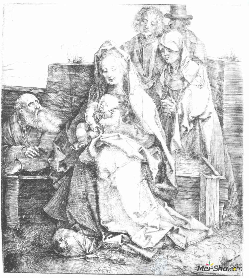 阿尔布雷希特·丢勒(Albrecht Durer)高清作品《神圣家庭》