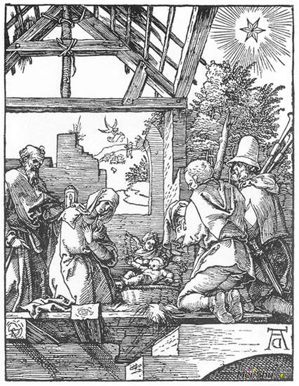 阿尔布雷希特·丢勒(Albrecht Durer)高清作品《基督降生记》