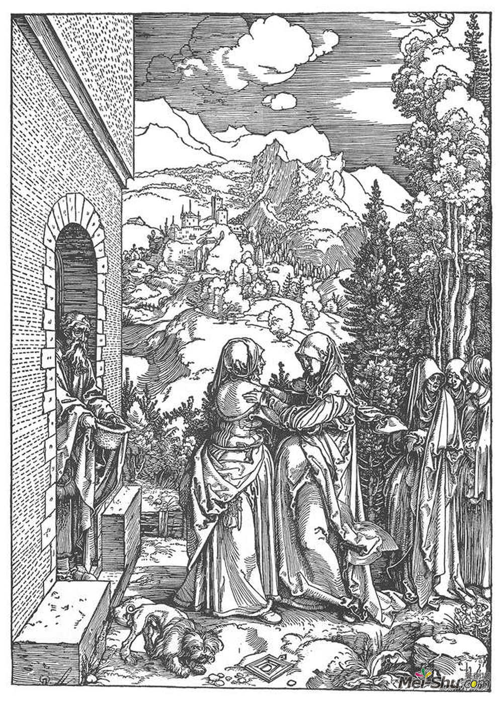 阿尔布雷希特·丢勒(Albrecht Durer)高清作品《恶魔拜访》