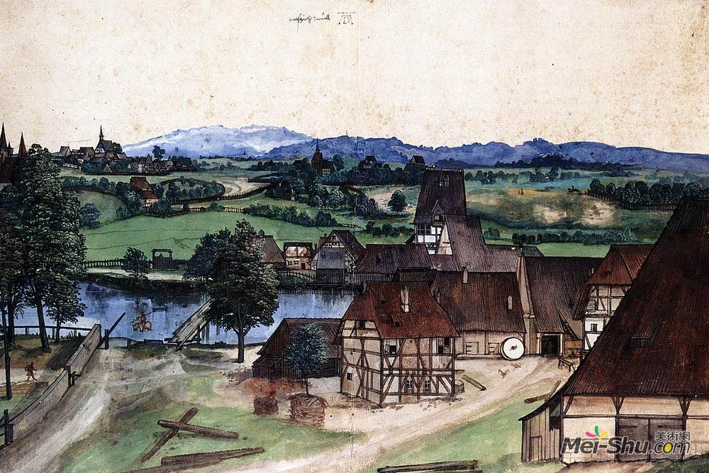 阿尔布雷希特·丢勒(Albrecht Durer)高清作品《拉丝机》