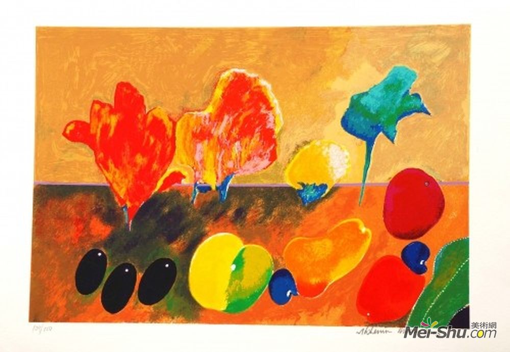 阿尔代米尔·马丁斯(Aldemir Martins)高清作品《弗洛雷斯弗鲁塔斯》