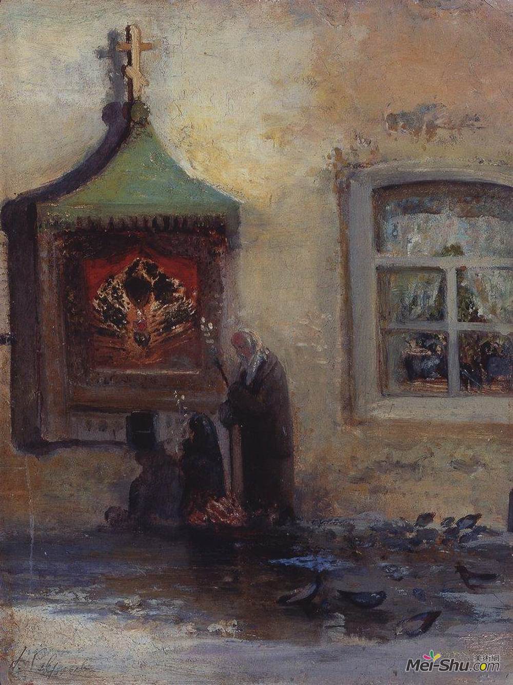 阿列克谢·孔德拉季耶维奇·萨伏拉索夫(Aleksey Savrasov)高清作品《近景图标》