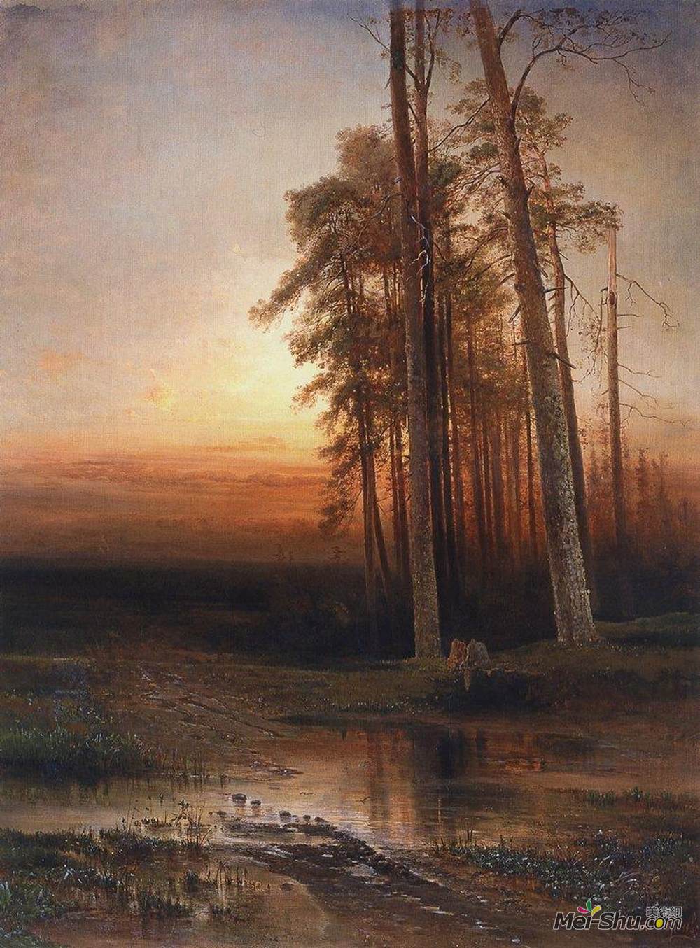 阿列克谢·孔德拉季耶维奇·萨伏拉索夫(Aleksey Savrasov)高清作品《傍晚》