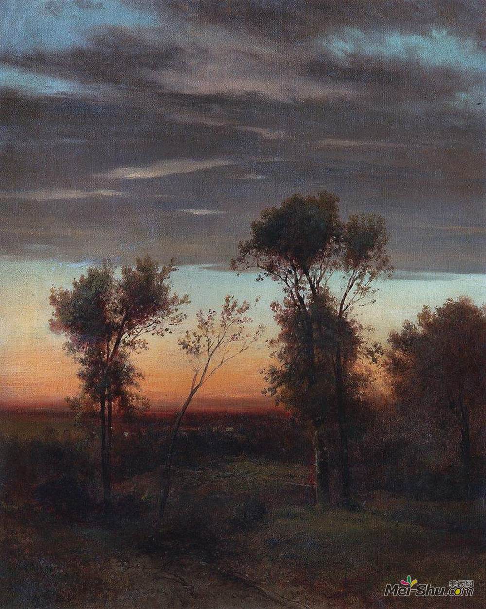 阿列克谢·孔德拉季耶维奇·萨伏拉索夫(Aleksey Savrasov)高清作品《傍晚》